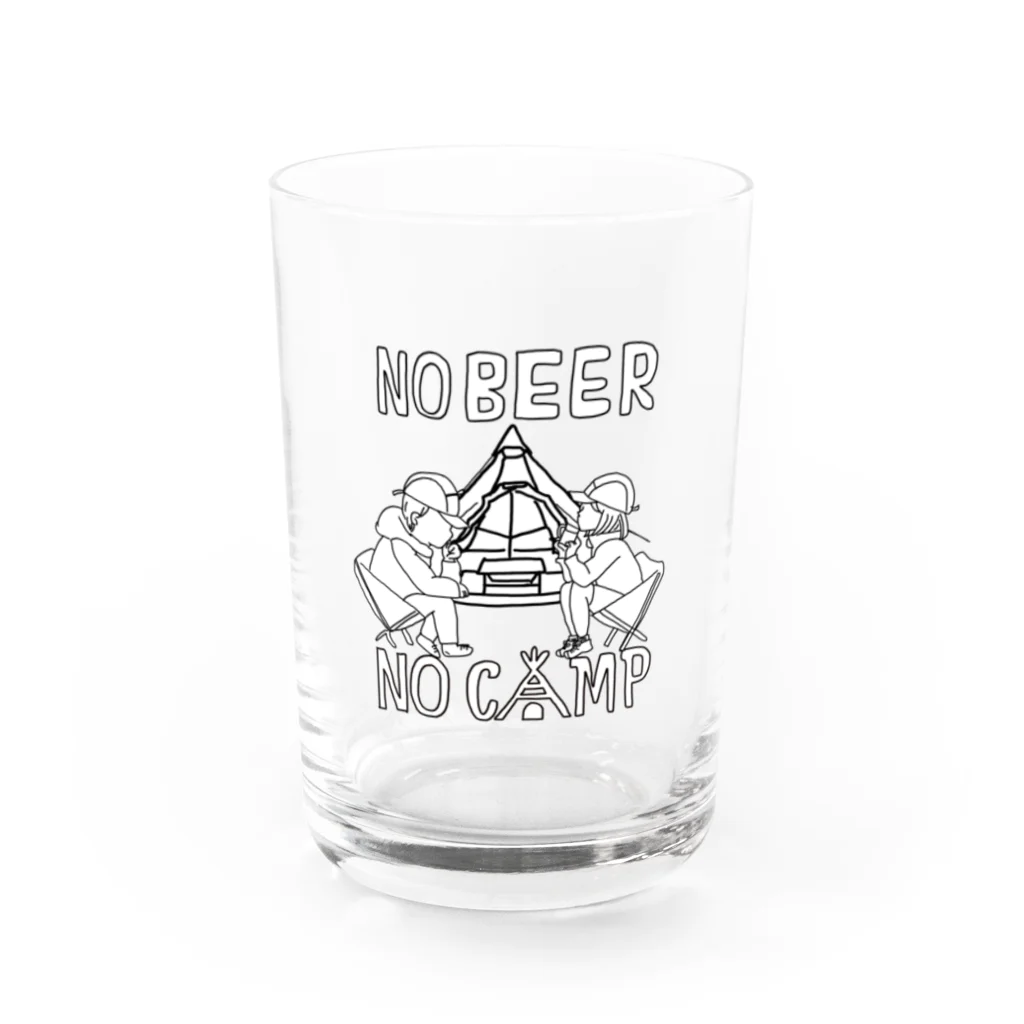 WantaBeerのNO BEER NO CAMP Water Glass :front