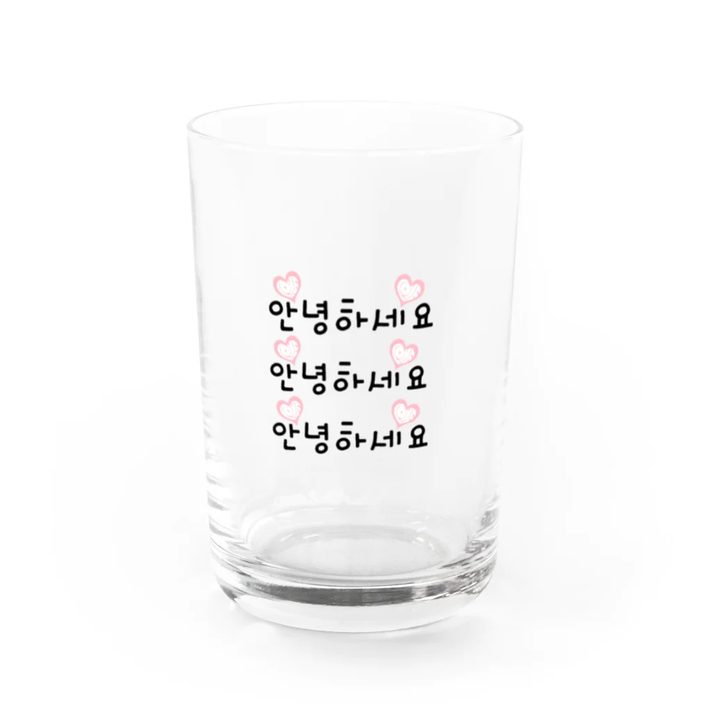 Kitarouのアンニョンハセヨ Water Glass :front