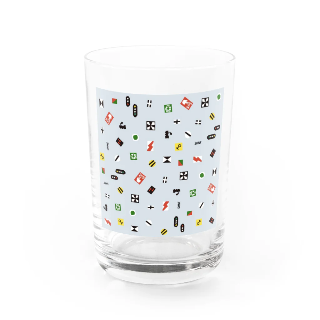 SHNF（スハネフ）の鉄道標識シリーズ Water Glass :front