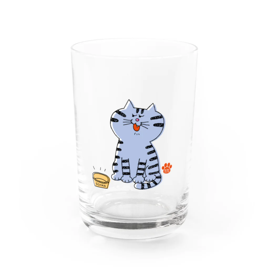 P-TOSHIのねこねこゴロゴロ Water Glass :front