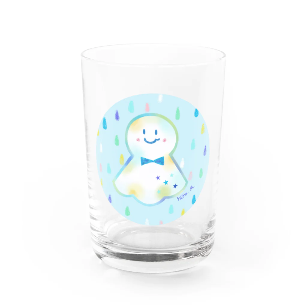 前田悠花｜イラストレーターの★てるてる坊主★ Water Glass :front