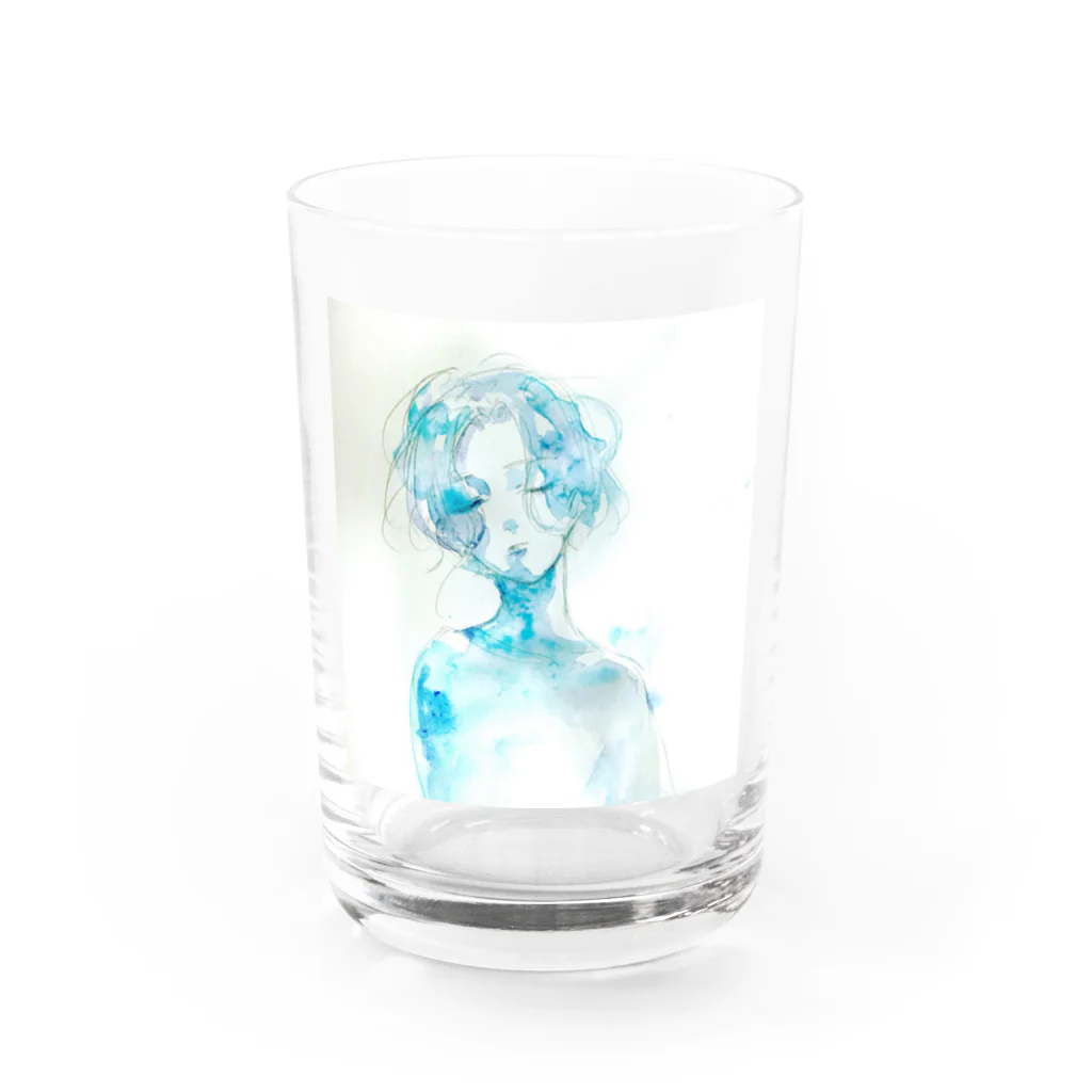 mina igarashiの水色少女 Water Glass :front