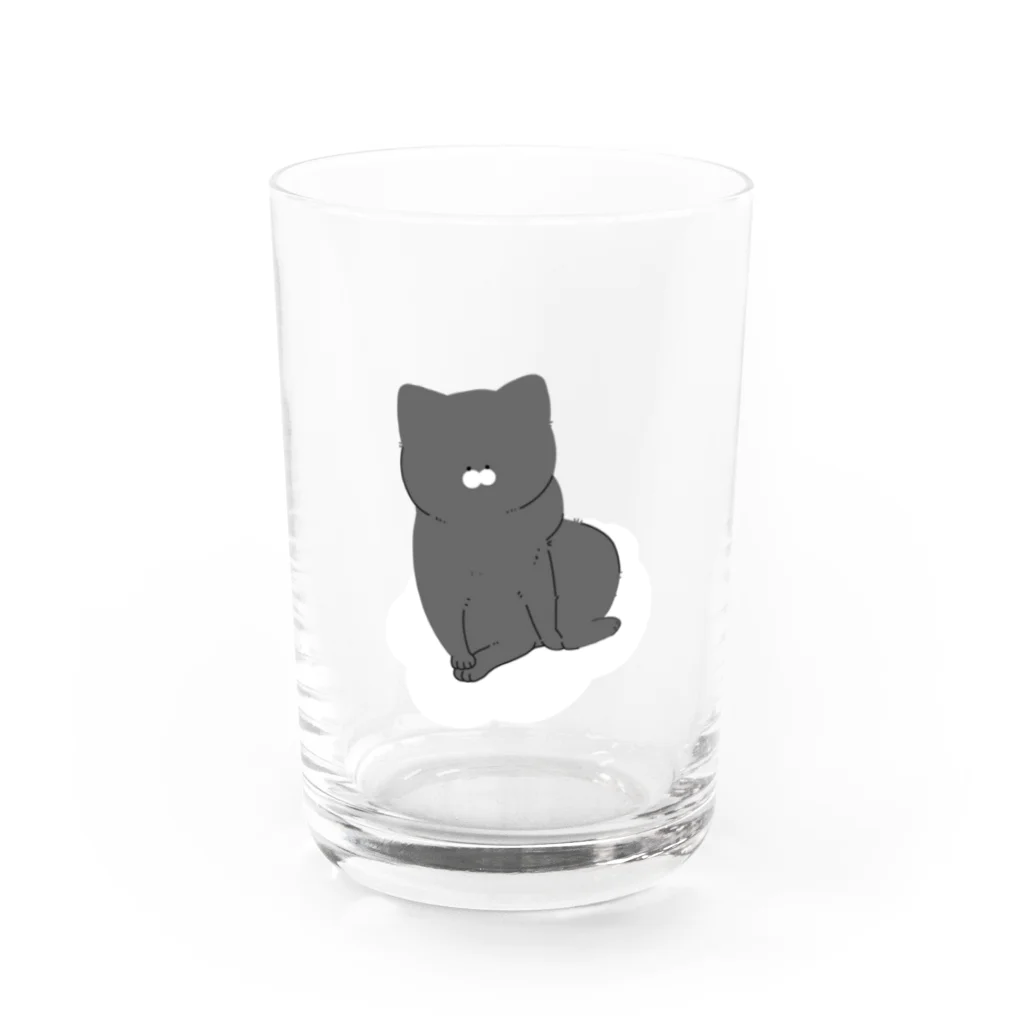 トドねこの変な生き物黒猫さんシリーズ Water Glass :front