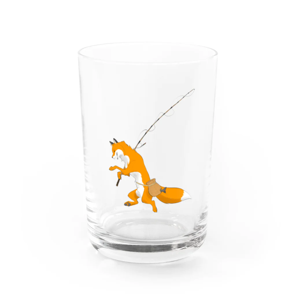 黒狐堂のでっかい魚をカミさんに！ Water Glass :front