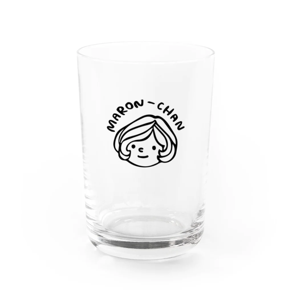 RiraRiraはんこのマロンちゃん Water Glass :front