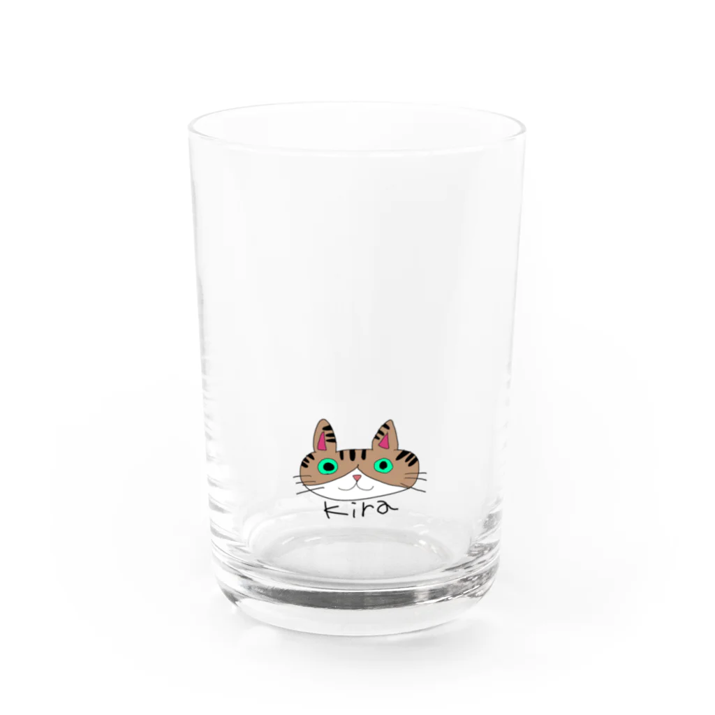 sorakiraのキジ猫きら Water Glass :front