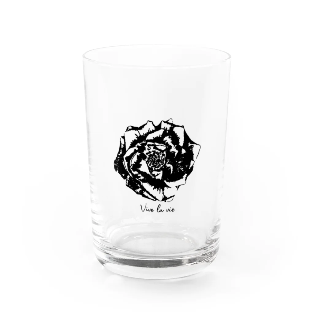 L'armoire des fleursの【Vive la vie】Rose Water Glass :front