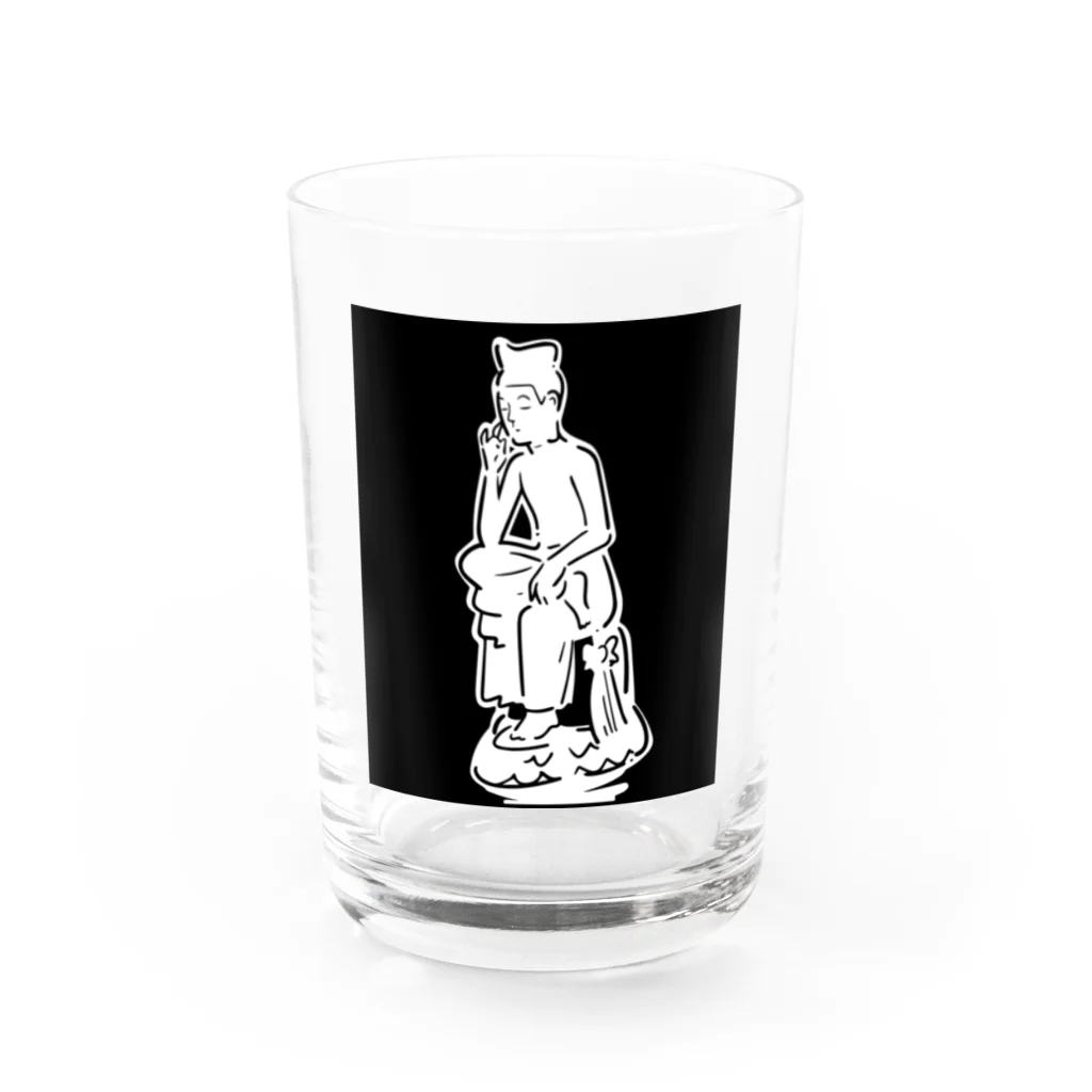 山形屋米店の弥勒菩薩半跏思惟像(みろくぼさつはんかしゆいぞう) Water Glass :front