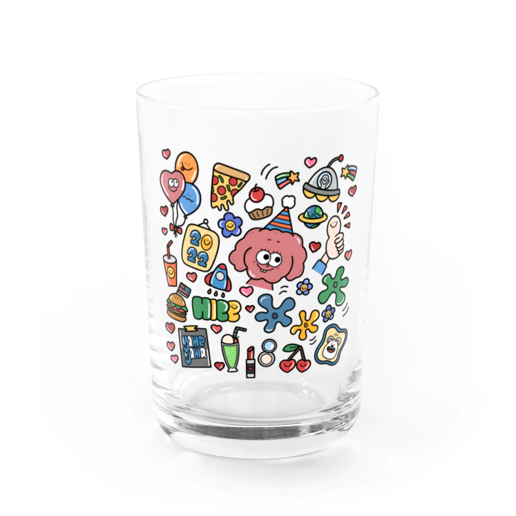 やみーやま屋さんのgochagocha♡ Water Glass :front