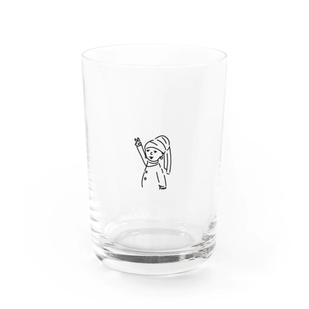 リノノエ(個性的カラフル)のフェルメールピース Water Glass :front