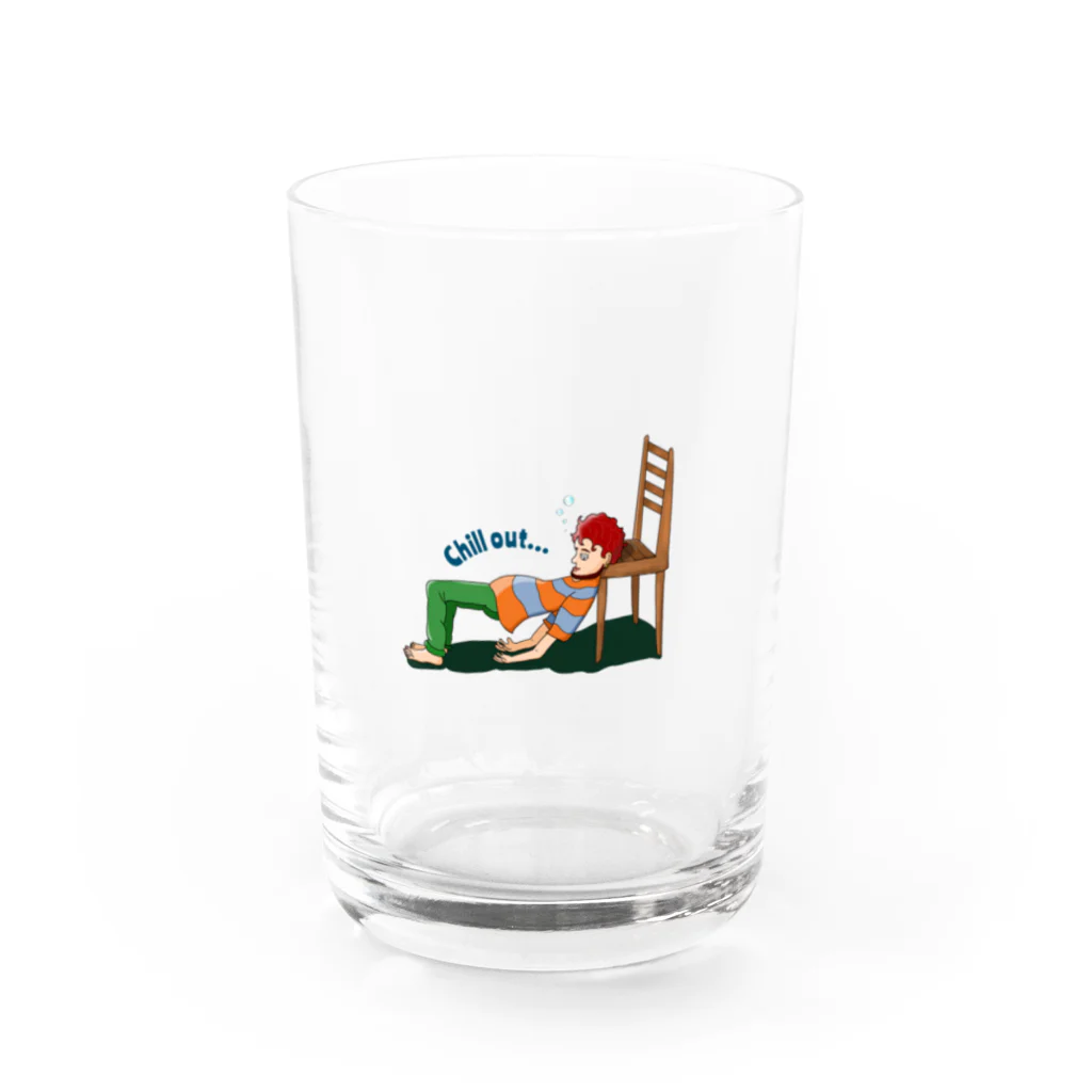 リノノエ(個性的カラフル)のchill outボーイ Water Glass :front