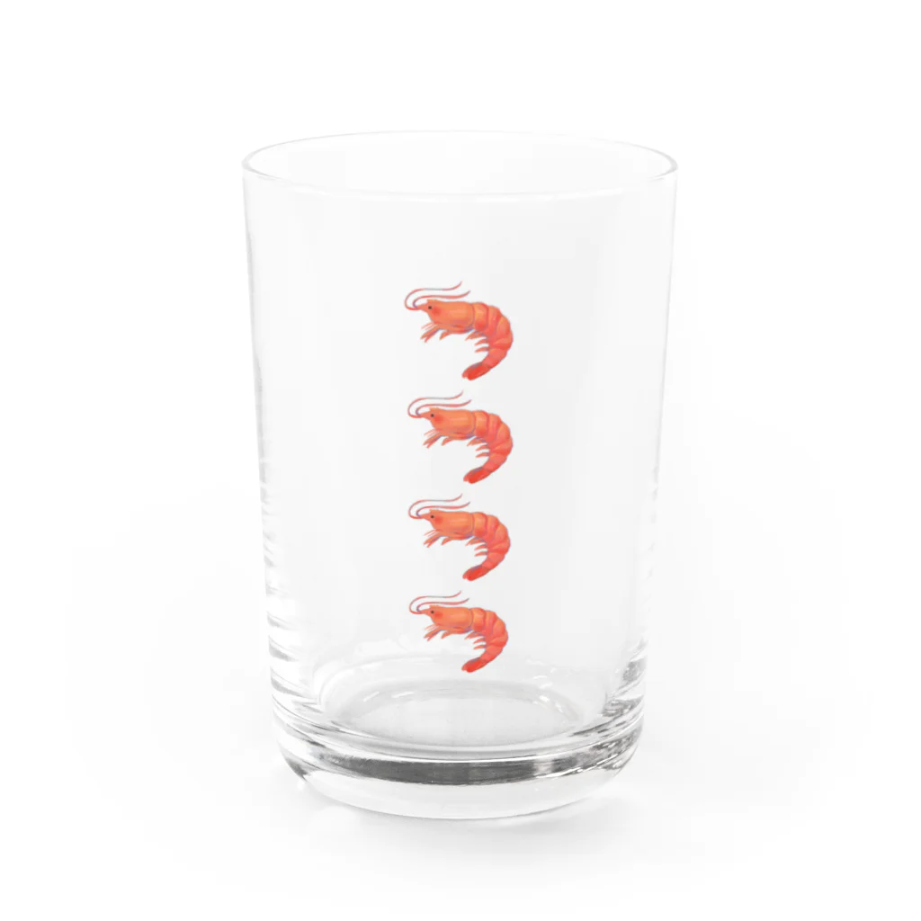 ちゃこぺん（SUZURI店）のエビ Water Glass :front