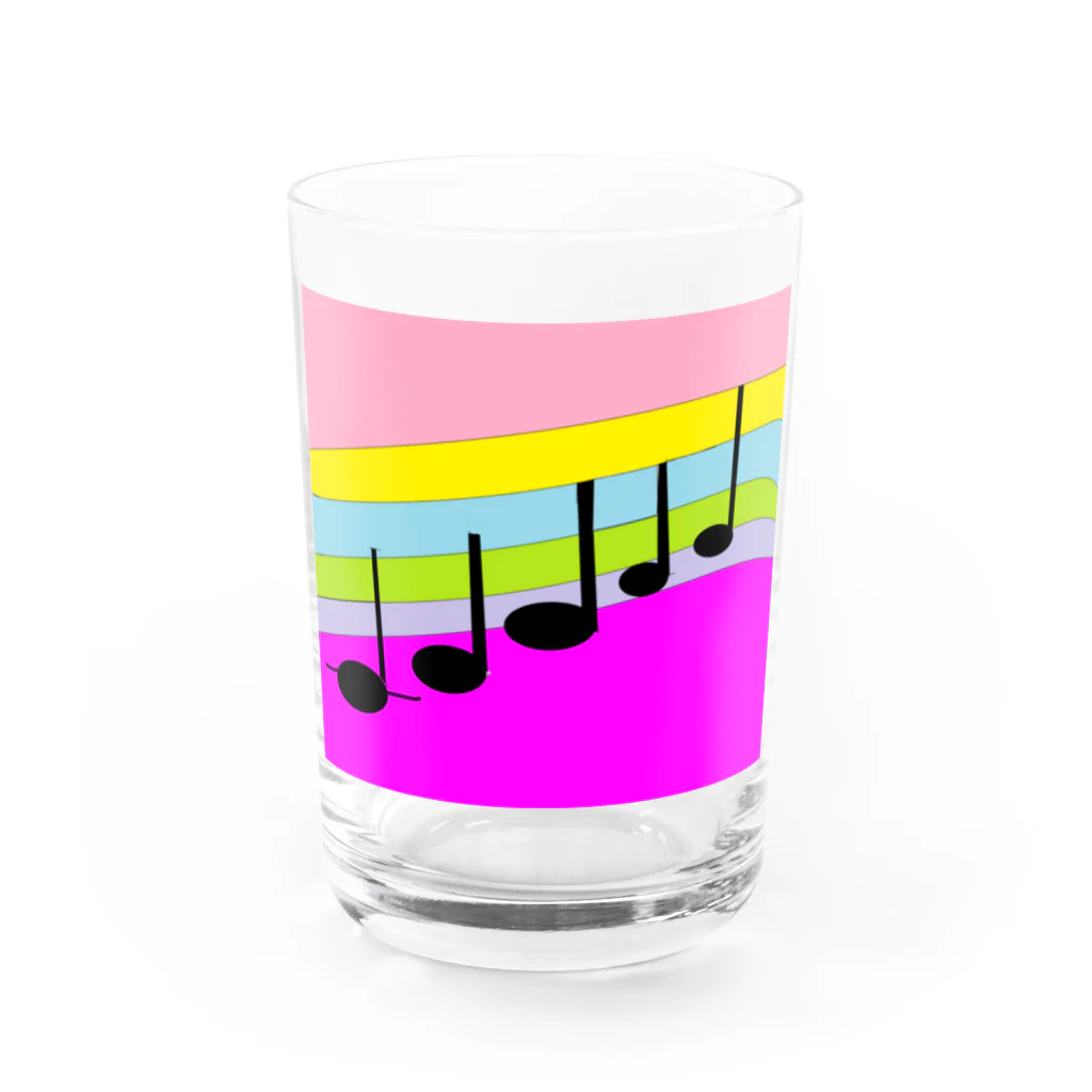 みょん-みょんの🌈虹の音符🌈 グラス前面