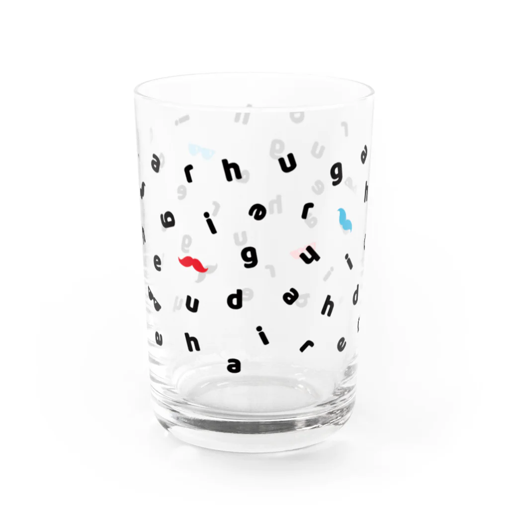 ひげづらのひげづらのサングラス（SUZURI製） Water Glass :front