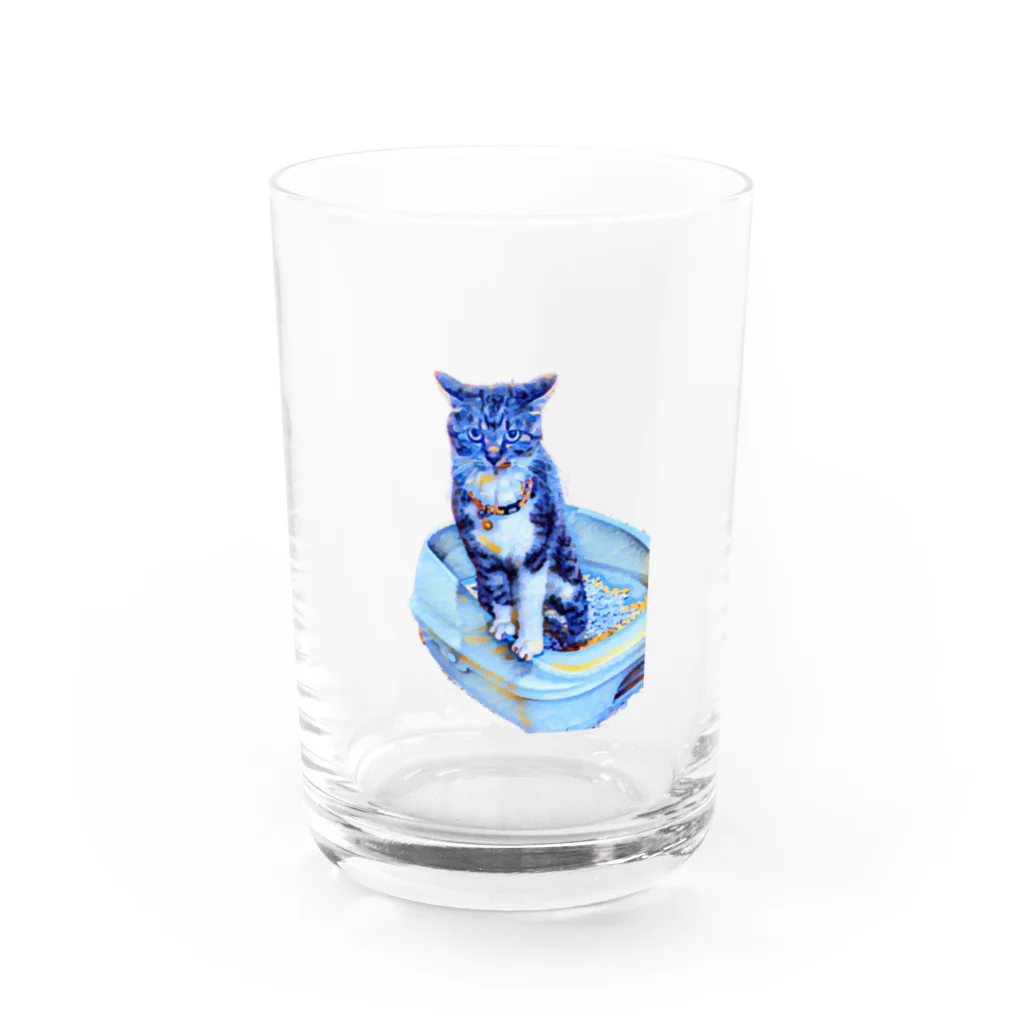 nekoneko_melonsodaの「su」 Water Glass :front