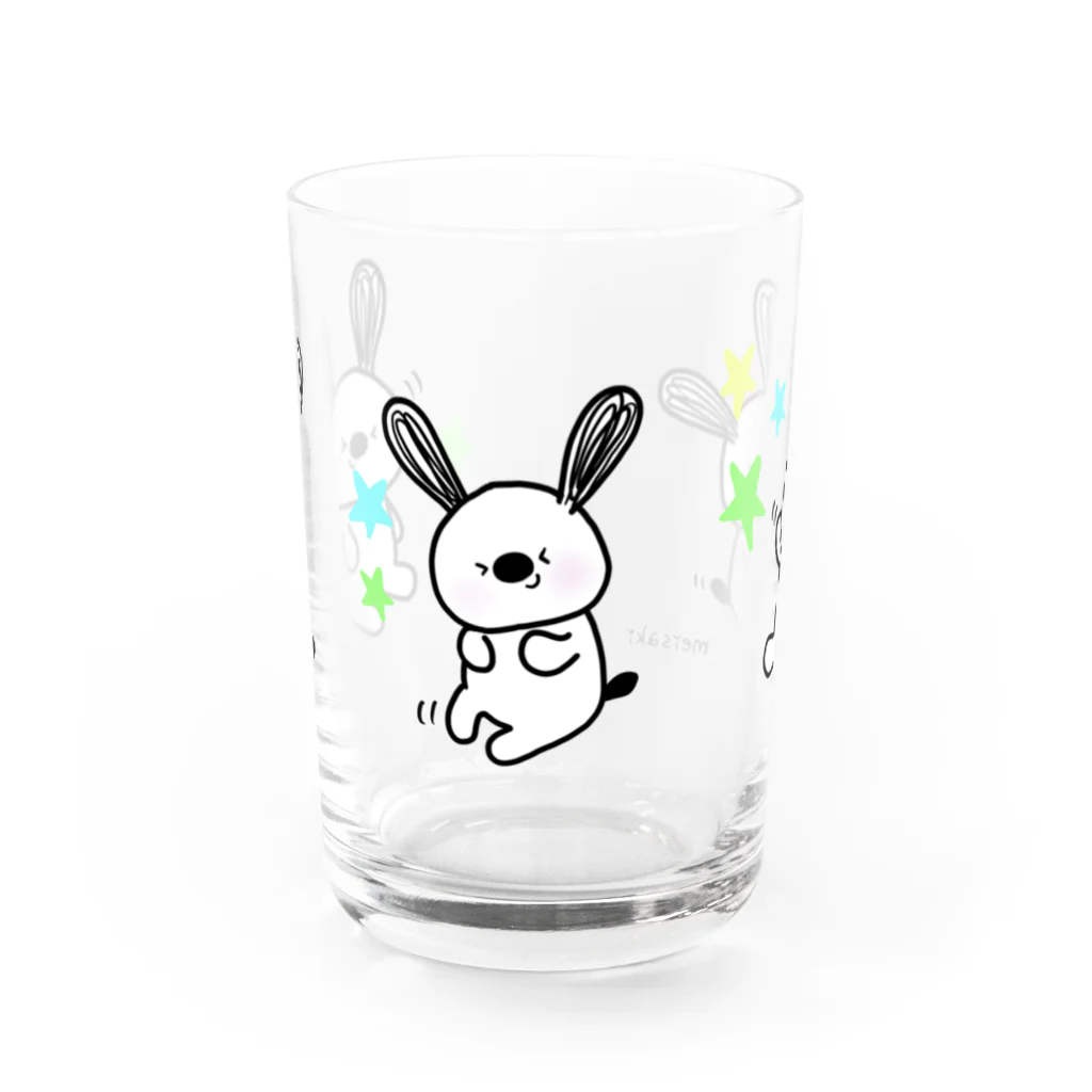 meisaki shopの笑い転げて ぺんでぽん（星⭐️） Water Glass :front