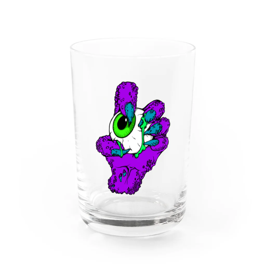 TKGのMonsterhand　purple Water Glass :front