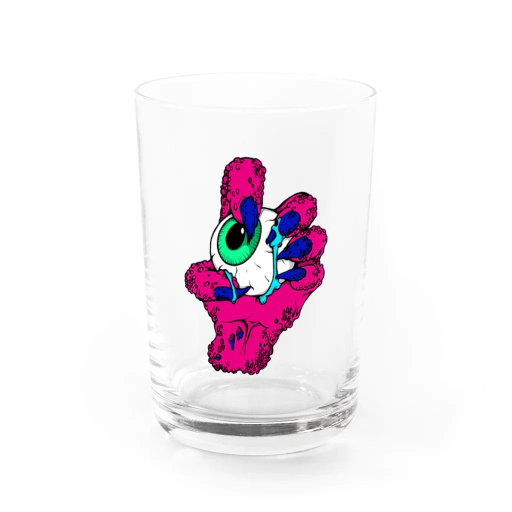 TKGのMonsterhand　pink Water Glass :front