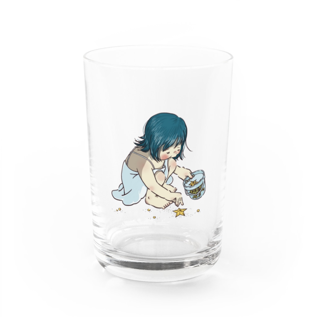エダユカの星をひろう Water Glass :front