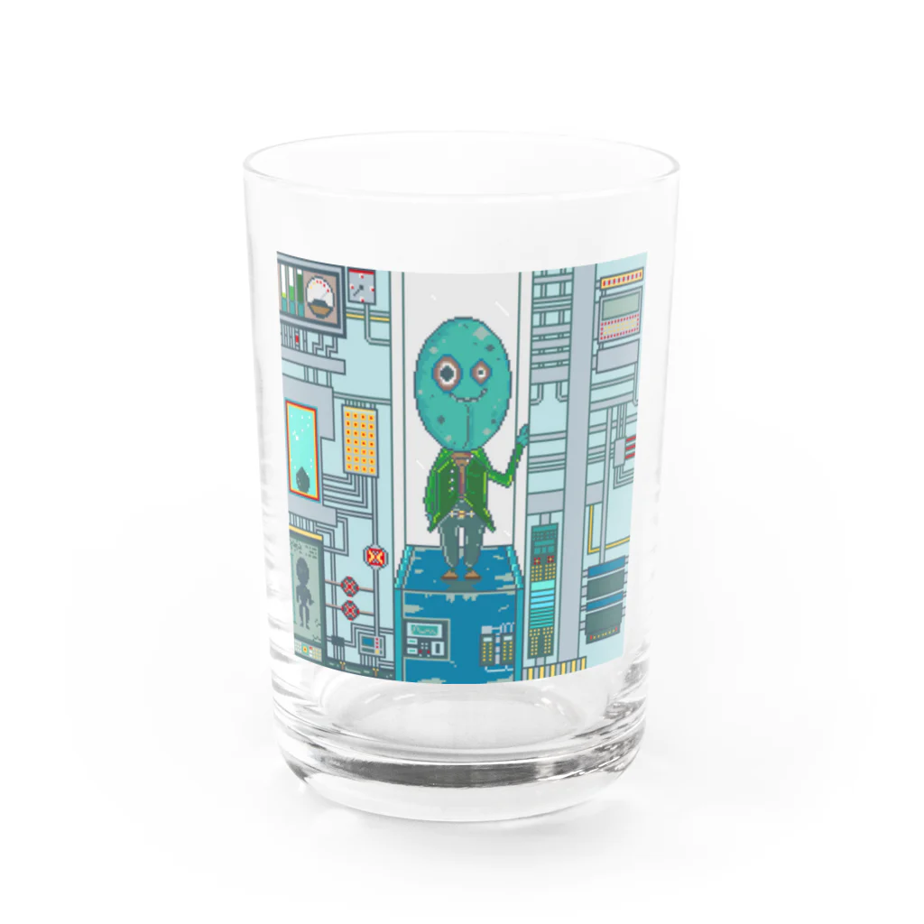 CRAZY WEのウチュウジン Water Glass :front