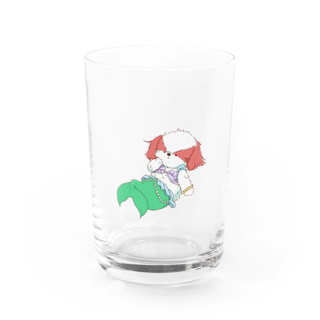 しらすみかんの人魚シーズー Water Glass :front