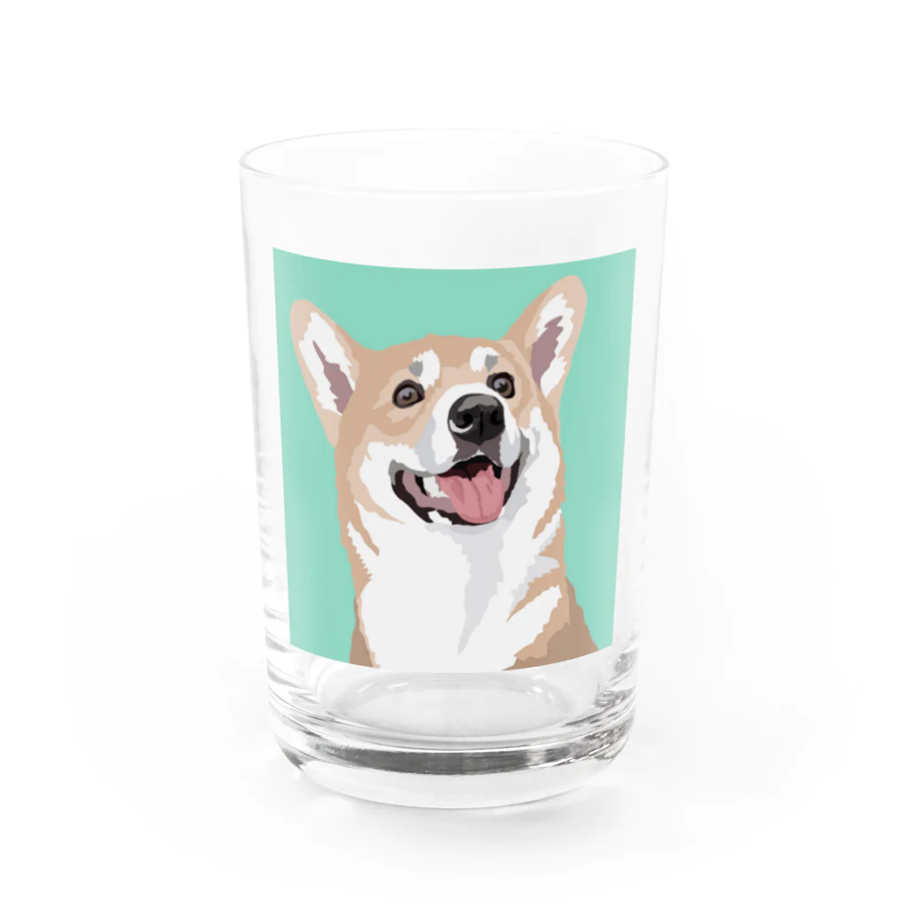 Liv🐾の Corgi コーギー Water Glass :front