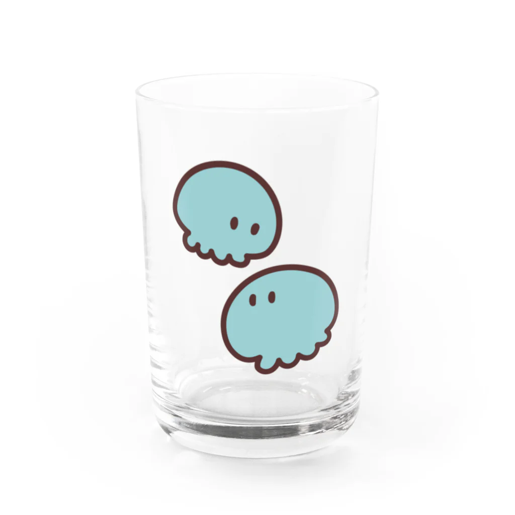 果樹れもね🍋ｲﾗｽﾄﾚｰﾀｰのすいすいむ (クラゲ) Water Glass :front