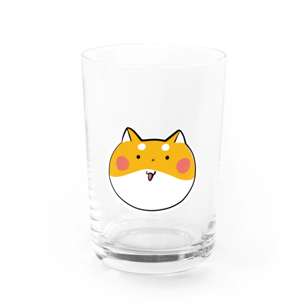 shibaの柴犬のしばちゃん Water Glass :front