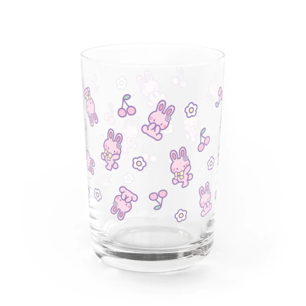 87SMILEのうさたんとおさんぽ♡グラス Water Glass :front