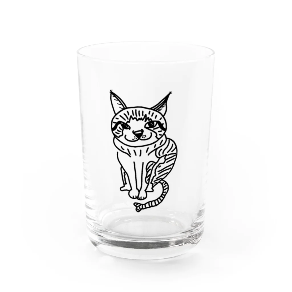 ねこの卵のうーたまるまる Water Glass :front