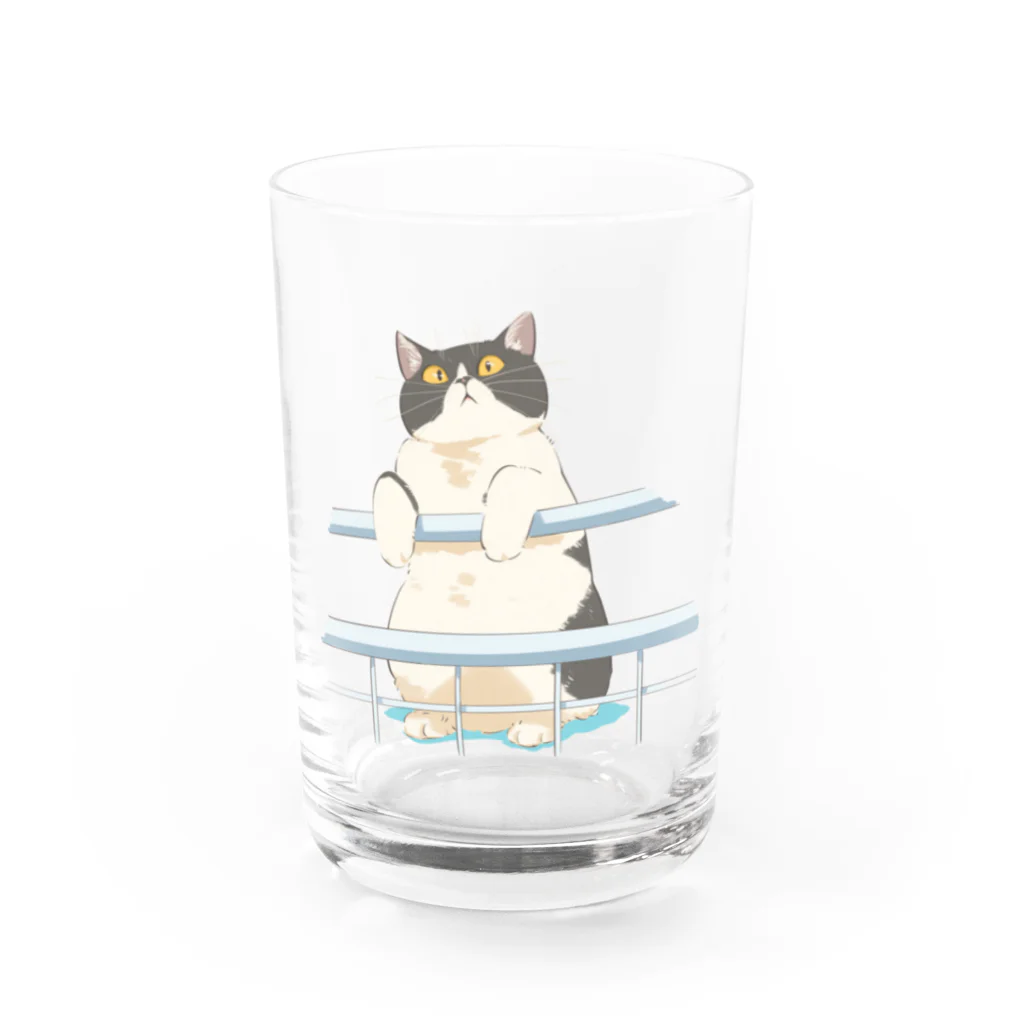 さぶろうまみれ🐾のぐびっとさぶろう Water Glass :front