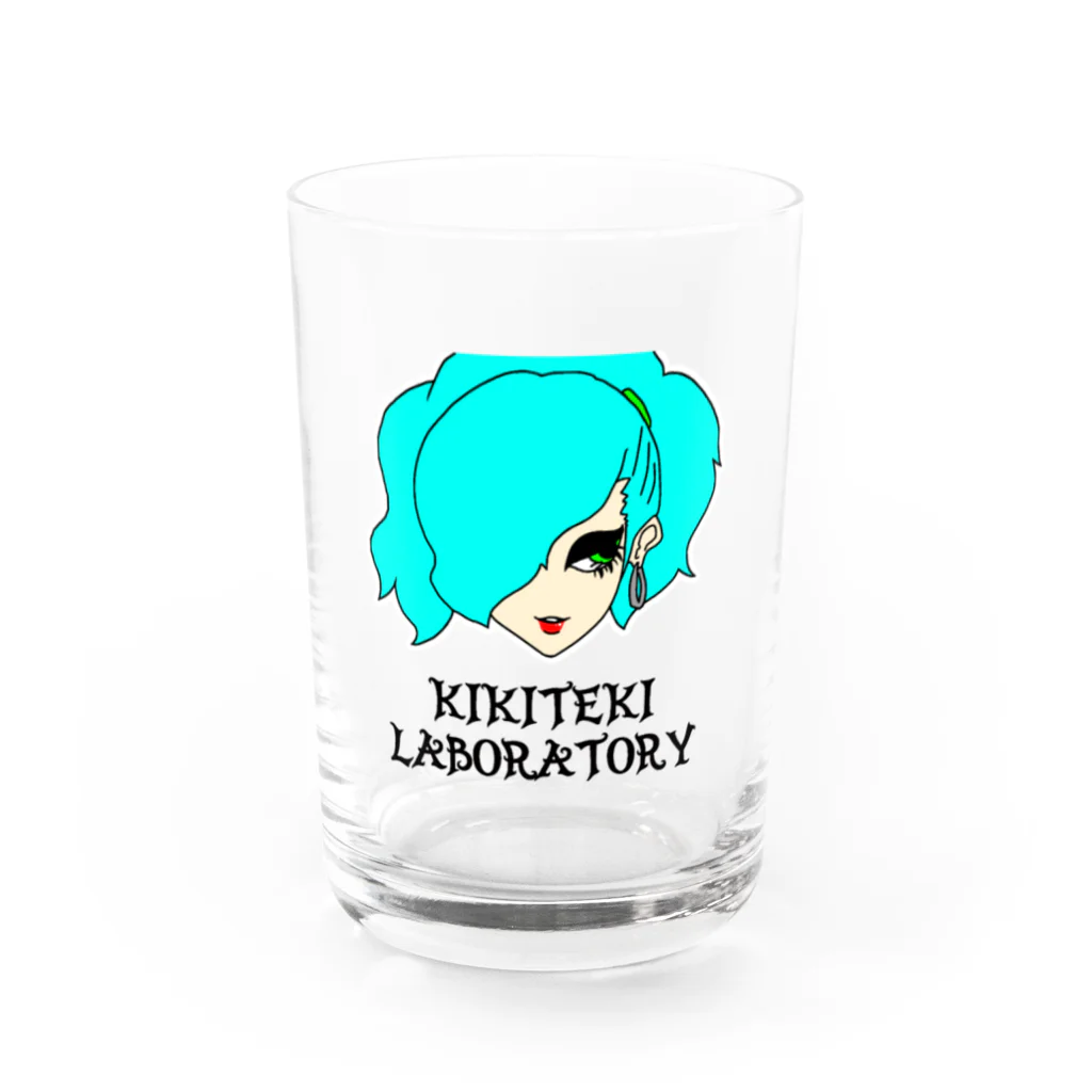 KIKITEKI_LABORATORYのPONITE GAL ミント×黄緑 Water Glass :front