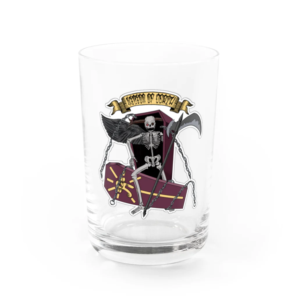 STRAYLIGHT SUZURI PXのVISION of DEATH Water Glass :front