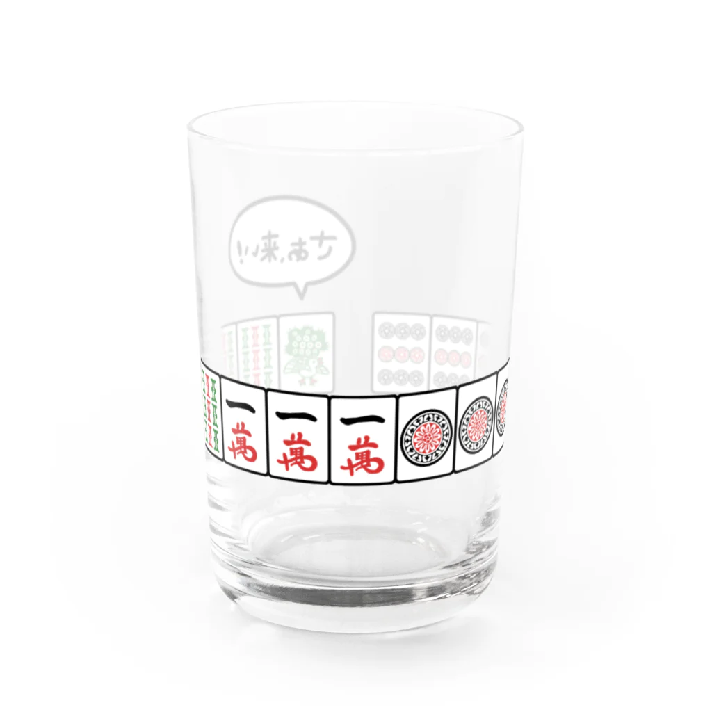 zawaのトリプル役満イーソーちゃん Water Glass :front