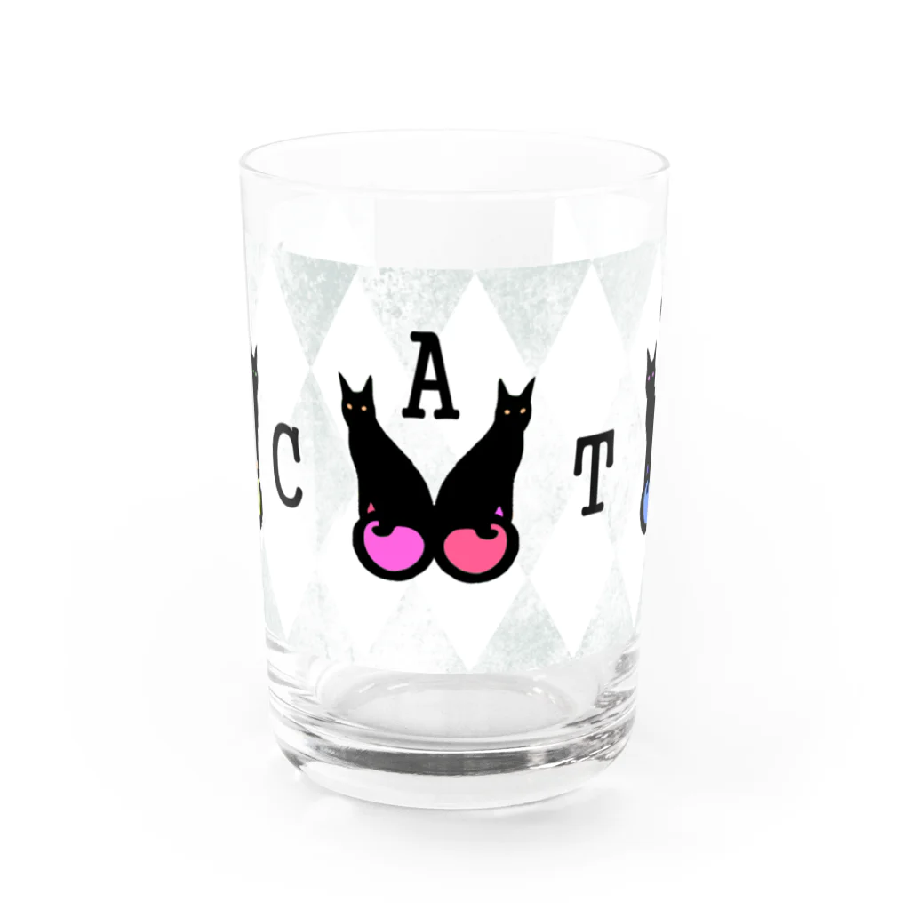 就労継続支援A型B型事業所espo岐阜のmooncat Water Glass :front