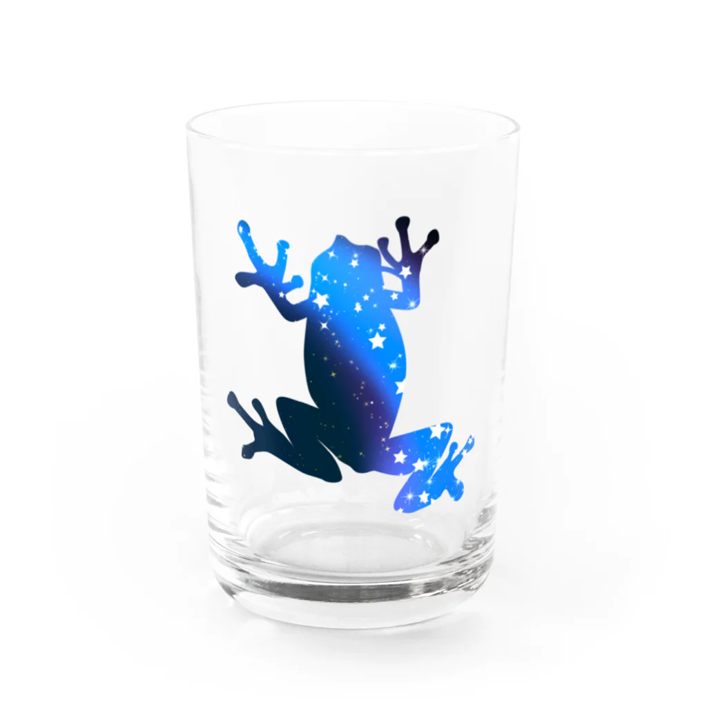 chicodeza by suzuriのスタダーストフロッグ Water Glass :front