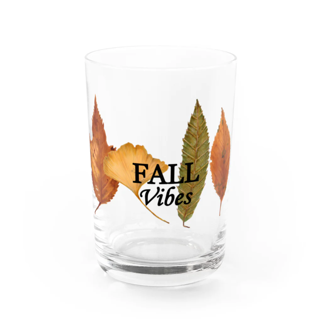 Jennya/イラストのFall Vibes 2🍁 Water Glass :front