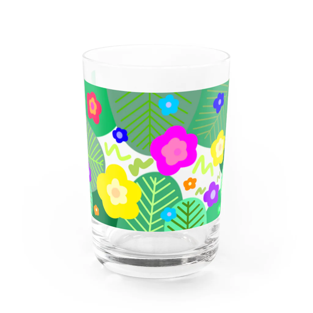 うにぽっぷこーんの観葉植物とお花 Water Glass :front