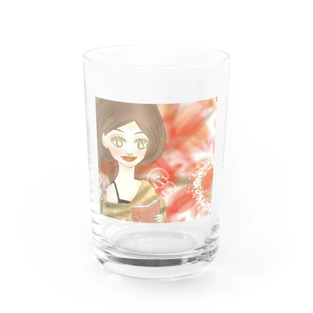 ラッキーチャームのコーヒーの妖精 Water Glass :front