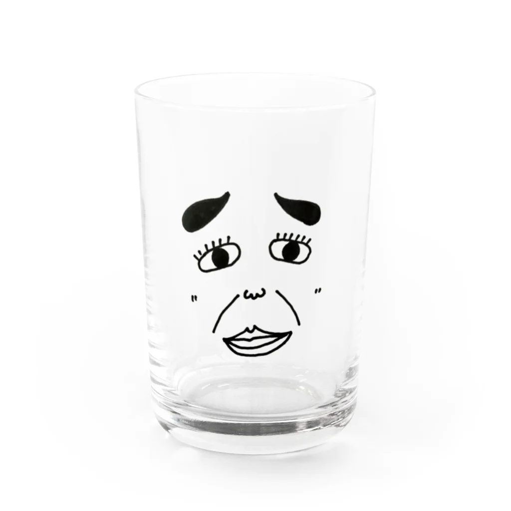 shirochansのおじさんシリーズ Water Glass :front