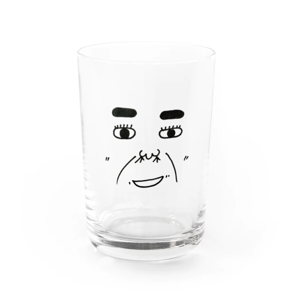 shirochansのおじさんシリーズ Water Glass :front
