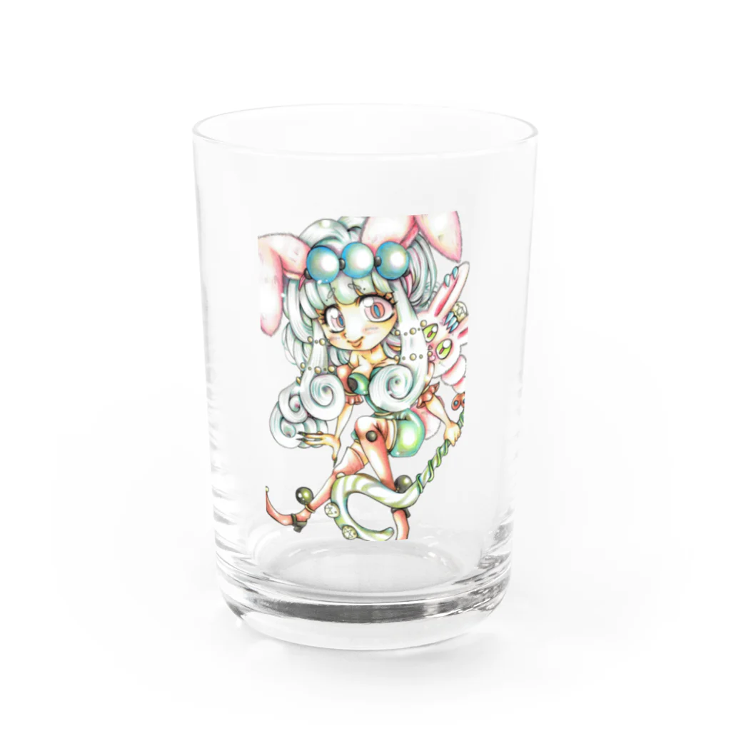 弐０Heartsのうさ耳魔術師 Water Glass :front