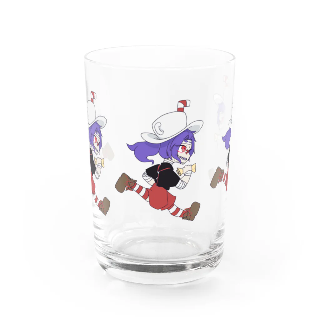 志上ストア@SUZURI本店のラン&ガン志上 Water Glass :front