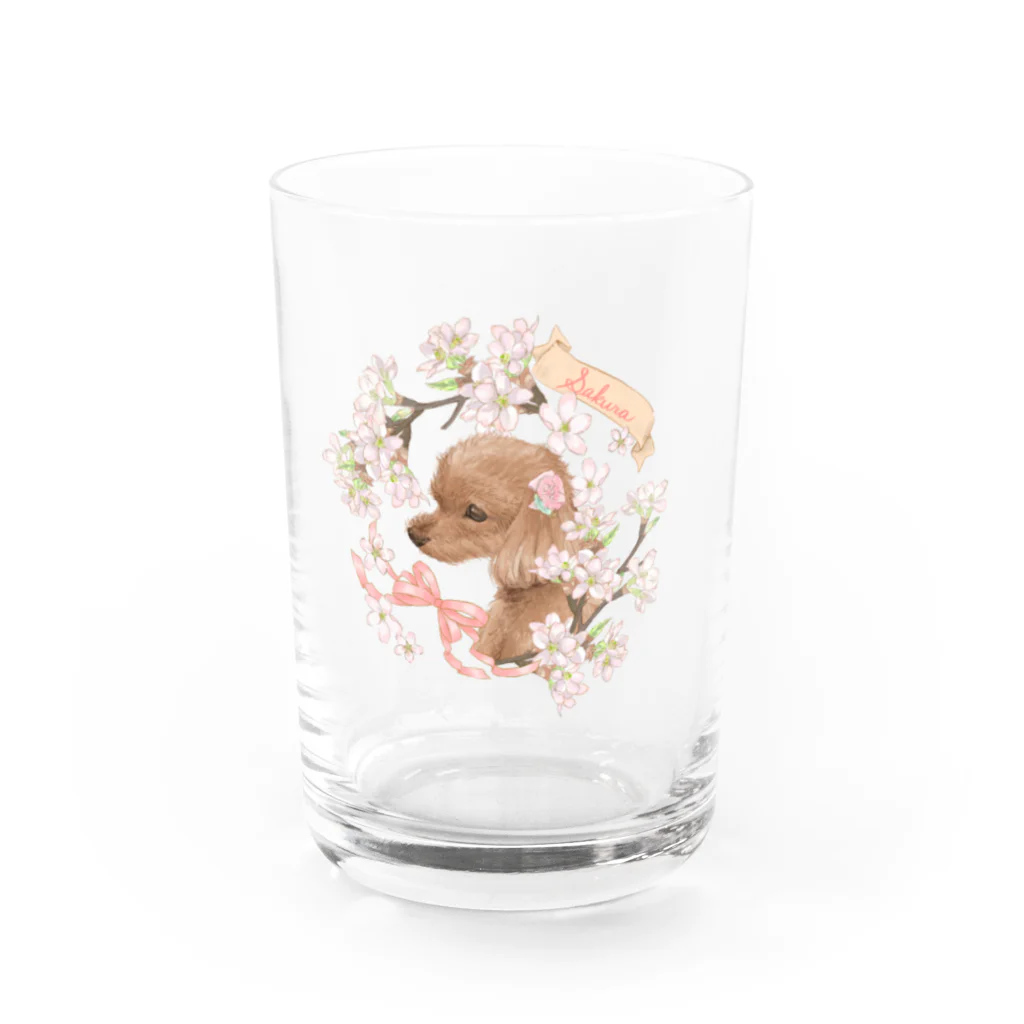 ermineのさくらちゃん🌸振り向き Water Glass :front