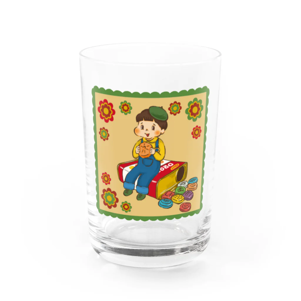 スギナカモモコのドロップス Water Glass :front