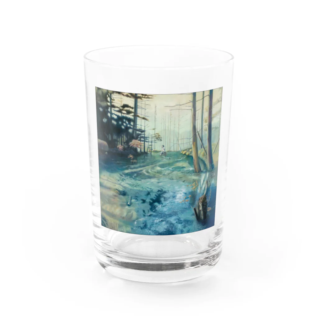 Shira_tama_7の高校生の頃の油絵2。 Water Glass :front