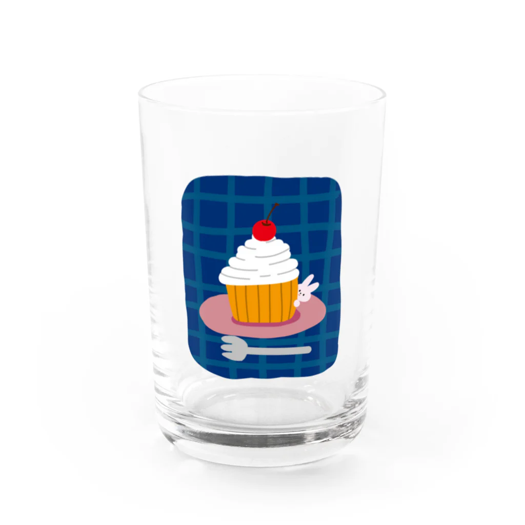 satoharuのカップケーキでかくれんぼ Water Glass :front