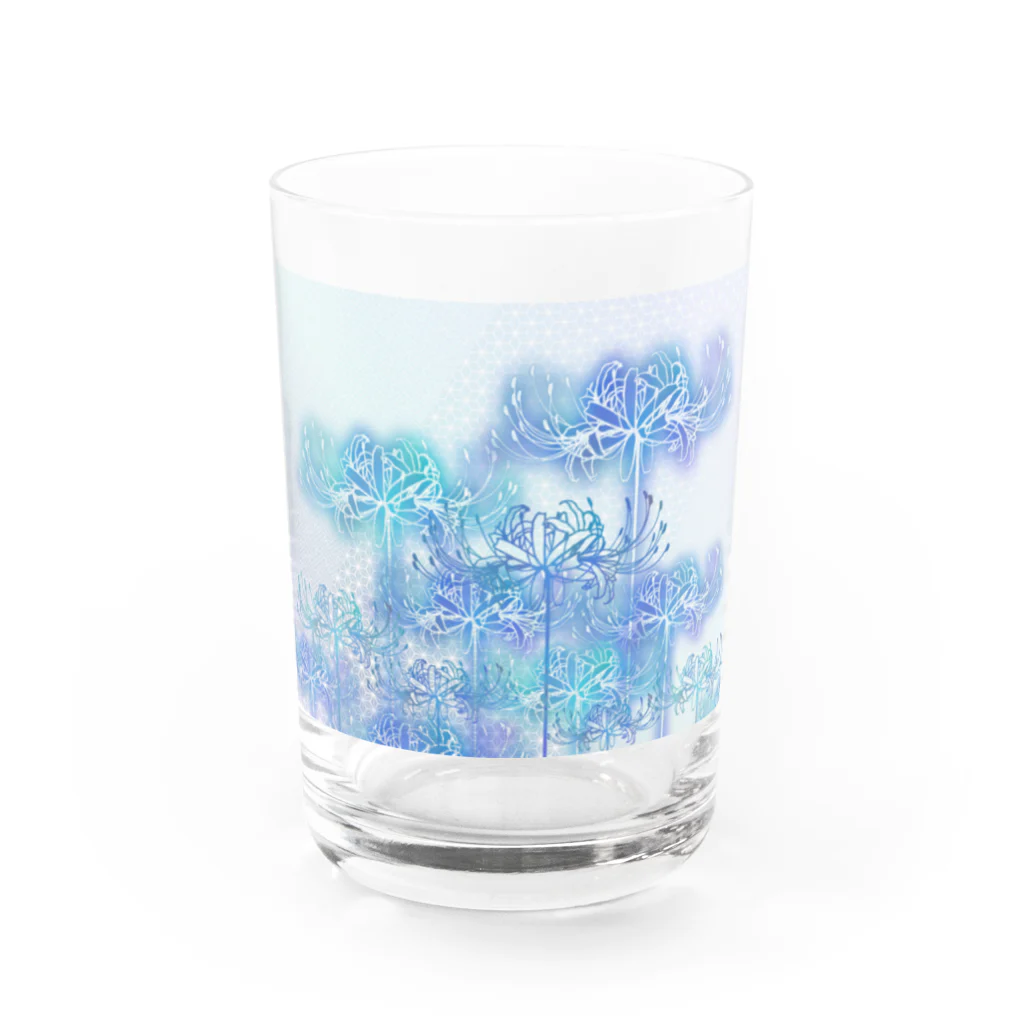 綾錦工房 りこりすの曼珠沙華 - 朧 【月光】群 Water Glass :front