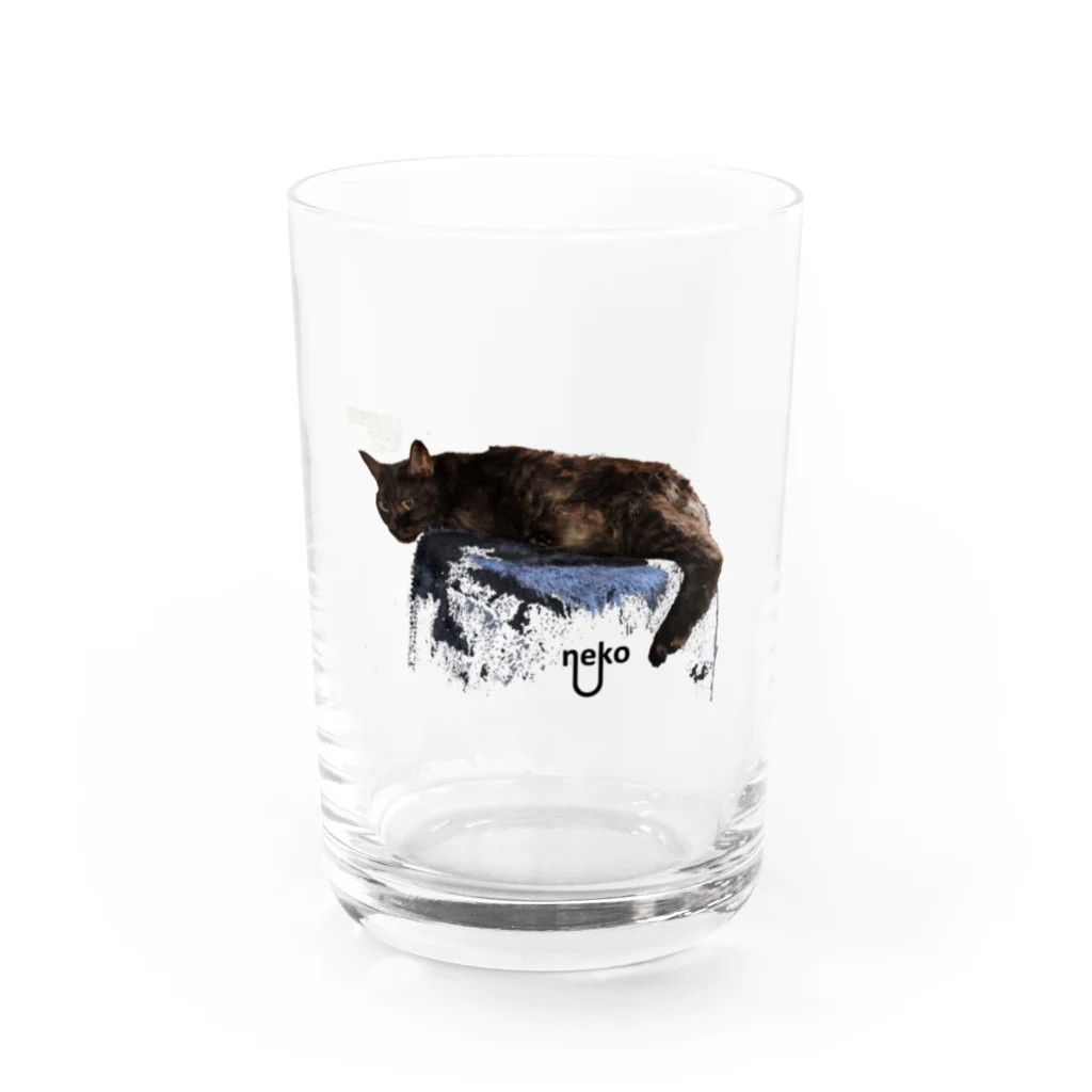 You and me !のあくびちゃん Water Glass :front