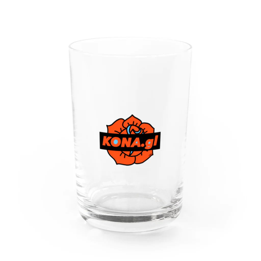 KONA.glのKONA.glロゴ Water Glass :front